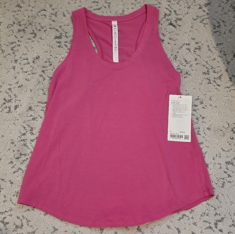 Lululemon Athletica Pink Tank Top